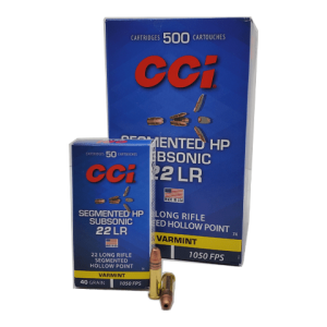 22 Long Rifle - CCI Subsonic 40 Grain Segmented HP - 500 Rounds