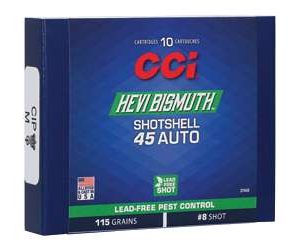 CCI Aluminum .45 ACP Bismuth Shotshell 10CT