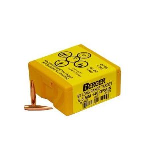 Berger Long Range Target Bullets .264″ 6.5mm 140gr BT 100ct