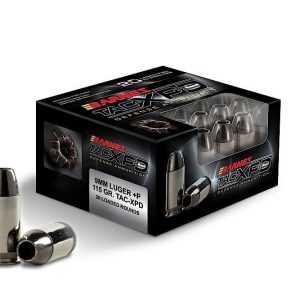 Barnes TAC-XPD Defense 9mm Luger (+P) 115gr XPD 20ct Lead Free