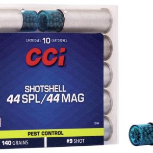 CCI Pest Control Aluminum .44 SPL-.44 Mag 140 gr #9 shot 10ct
