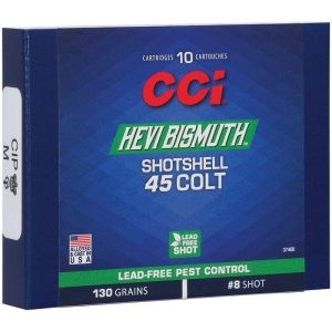 CCI Hevi Bismuth Centerfire Aluminum Shotshell .45 Colt 130gr #8 10ct