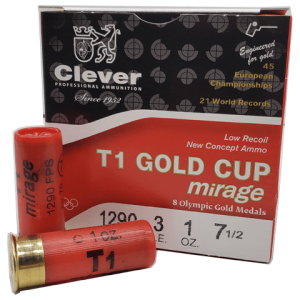 12 Gauge - Clever T1 Mirage #7.5 Shot 2-3/4" Plastic Hull - 25 Rounds