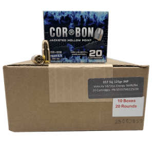 357 SIG – CorBon 125 Grain Jacketed Hollow Point – 200 Rounds