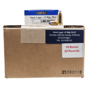 9mm – CorBon Glaser Blue Safety Slug 80 Grain +P – 200 Rounds