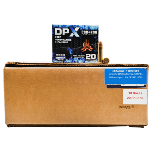 38 Special – CorBon 110 Grain +P DPX Hollow Point – 200 Rounds