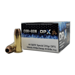44 S&W Special – Corbon 200 Grain DPX Hollow Point – 20 Rounds