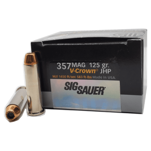 357 Mag - Sig Sauer Elite Defense 125 Grain V-Crown JHP - 20 Rounds
