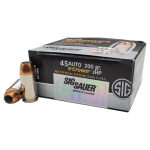 45 Auto - SIG Elite Performance 200 Grain V-Crown JHP