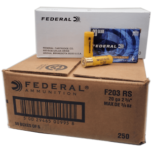 20 Gauge - Federal 2-3/4" Power-Shok 3/4oz HP RIfled Slug - 250 Rounds