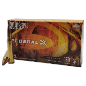 30-06 - Federal Fusion 150 Grain Bonded Soft Point - 20 Rounds