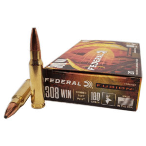 308 Win - Federal Fusion 180 Grain Pointed Soft Point