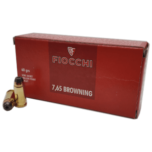 32 Auto - Fiocchi 60 Grain Semi-Jacketed Hollow Point