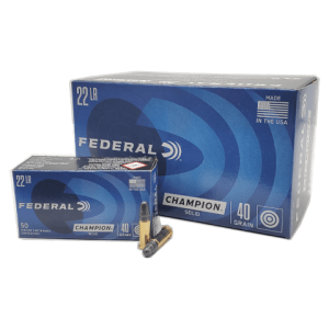 22 Long Rifle - Federal Champion 40 Grain Lead Round Nose - 500 Rounds