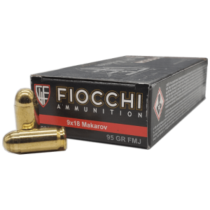 9x18 Makarov - Fiocchi Classic Loads 95 Grain FMJ