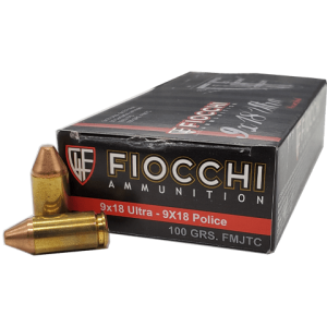 9x18 Police/Ultra - Fiocchi Classic Loads 100 Grain FMJTC
