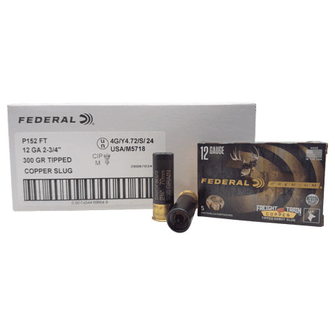 12 Gauge – Federal 300 Grain Tipped Sabot Slug – 50 Rounds