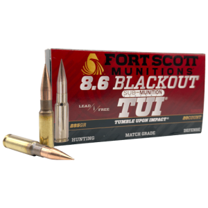 8.6 Blackout – Fort Scott Subsonic 285 Grain Tumble Upon Impact – 20 Rounds