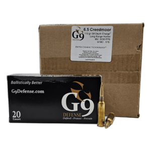 6.5 Creedmoor – G9 Defense 113 Grain Depth Charge – 200 Rounds