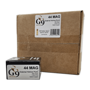 44 Mag – G9 Defense 160 Grain External Hollow Point – 160 Rounds