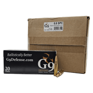 6.8 SPC – G9 Defense 87.5 Grain Barrier Blind Hollow Point – 200 Rounds