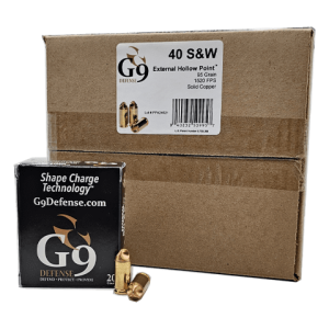 40 S&W – G9 Defense 95 Grain External Hollow Point – 200 Rounds