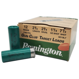 12 Gauge - Remington Gun Club 2-3/4" Target Load 7-1/2 Shot