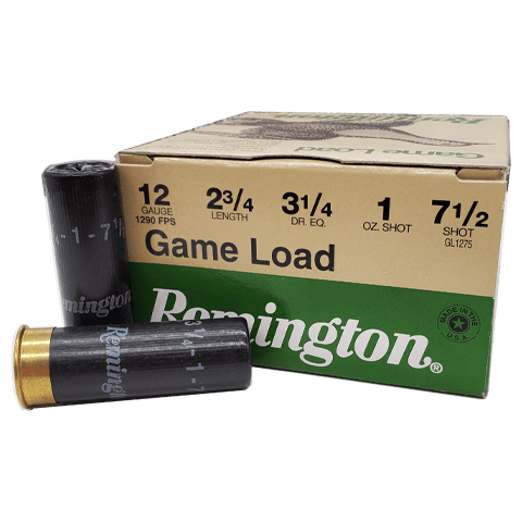 12 Gauge - Remington 2-3/4" Game Load 7 1/2 Shot