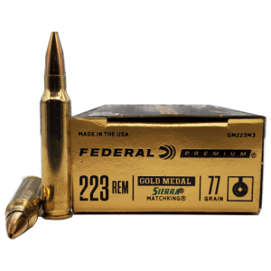 223 Rem - Federal Gold Medal 77 Grain Sierra Matchking HP