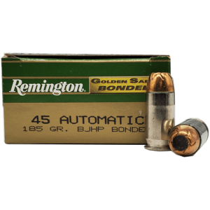45 Auto - Remington Golden Saber 185 Grain BJHP