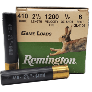410 Gauge - Remington 2-1/2" Game Loads #6 Shot