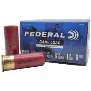 12 Gauge - Federal 2-3/4" Game Load #6 Shot - 25 Rounds