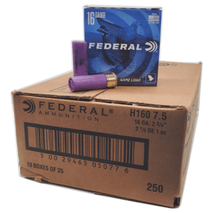 16 Gauge - Federal 2-3/4" Game Load #7.5 Shot Case - 250 Rounds
