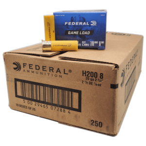 20 Gauge - Federal 2-3/4" Game Load #8 Shot Case