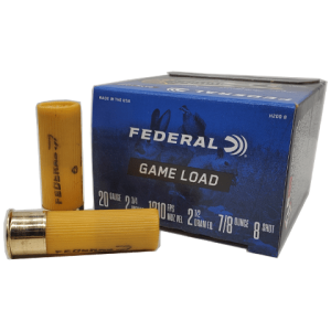 20 Gauge - Federal 2-3/4" Game Load #8 Shot