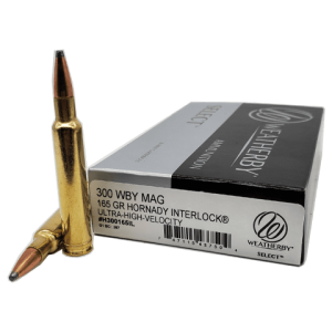 300 Wby Mag - Weatherby Select 165 Grain Hornady Interlock