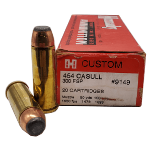 454 Casull - Hornady Custom 300 Grain Flat Soft Point