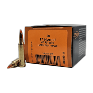 17 Hornet – HSM 20 Grain Hornady V-Max – 20 Rounds