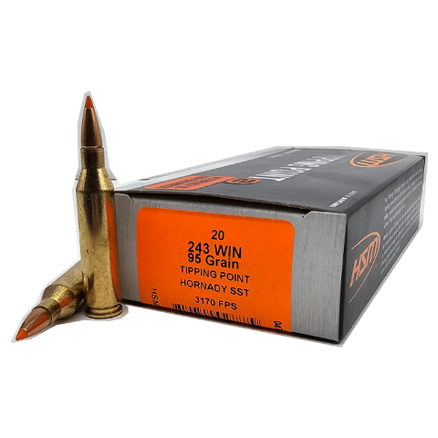 243 Win – HSM Tipping Point 95 Grain Hornady SST – 20 Rounds