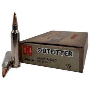 Hornady 7mm Rem Mag ammo box