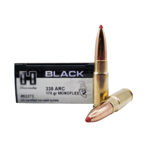 338 ARC – Hornady Black 170 Grain Monoflex – 20 Rounds