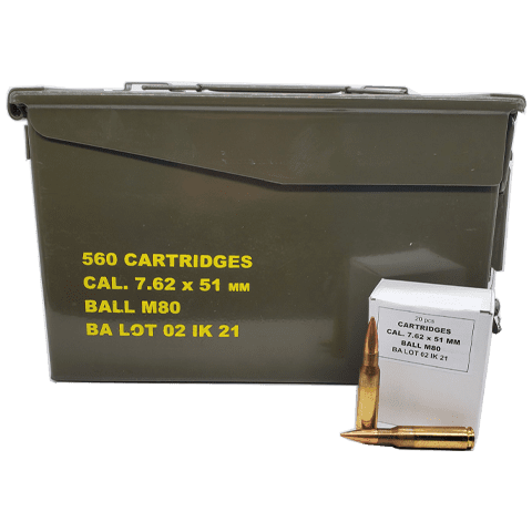 7.62x51 NATO - Igman 147 Grain M80 Ball FMJ Can