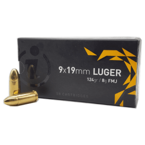 9mm - Igman 124 Grain Full Metal Jacket - 50 Rounds