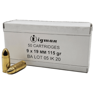 9mm - Igman 115 Grain Full Metal Jacket