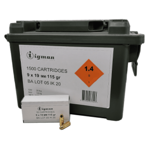 9mm - Igman 115 Grain FMJ 1,500 Rds. Bulk