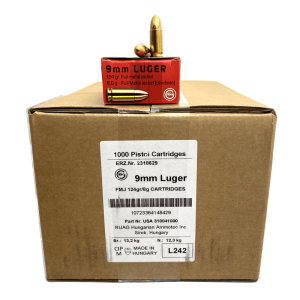 9mm - Geco 124 Gr. FMJ 1000 rd. Case