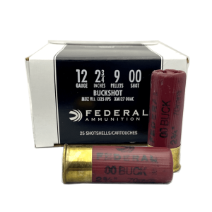 12 Gauge - Federal Premium 2.75" 00 Buckshot 25 Rd Box