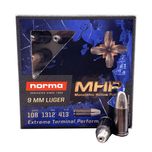 9mm - Norma 108 Grain Monolithic HP