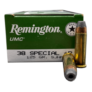 38 Special - Remington UMC 125 Grain SJHP +P - 50 Rounds