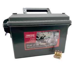 9mm - Norma 124 Grain Total Metal Jacket - 1000 Round Can